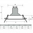 Spot Armatuur 10 Pack - Pragmi Delton Pro - GU10 Fitting - Inbouw Rond - Mat Wit - Aluminium - Kantelbaar - Ø82mm Lijntekening