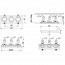 Spot Armatuur GU10 - Trion Kenan - Inbouw Rechthoek - 3-lichts - Mat Wit - Aluminium - Ø90 Lijntekening
