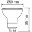 LED Spot Set - Pragmi Borny Pro - GU10 Fitting - Inbouw Rechthoek Dubbel - Mat Zwart - 4W - Warm Wit 3000K - Kantelbaar - 175x92mm Lijntekening