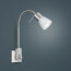 Stekkerlamp Lamp - Trion Levino - E14 Fitting - 6W - Warm Wit 3000K - Mat Nikkel - Aluminium 3