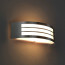 Tuinverlichting / Buitenverlichting / Buitenlamp / Wandlamp Vierkant/Ovaal Mat Chroom 31.5x10cm Modern RVS/PC E27 IP44 Triple 2