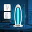 UV-C Tafellamp - Aigi Desty - Desinfectie Lamp - UV Sterilizer - Afstandsbediening - Timer - 360º - Wit Lijntekening