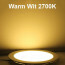 LED Paneel / Downlight Set BSE Rond Inbouw 18W 2700K Warm Wit 225mm Spatwaterdicht Kleur